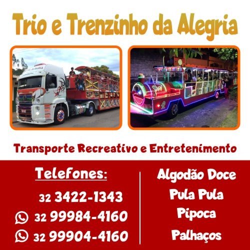 Carreta da alegria trenzinho recreativo - Serviços - São Sebastião,  Cataguases 1256212199