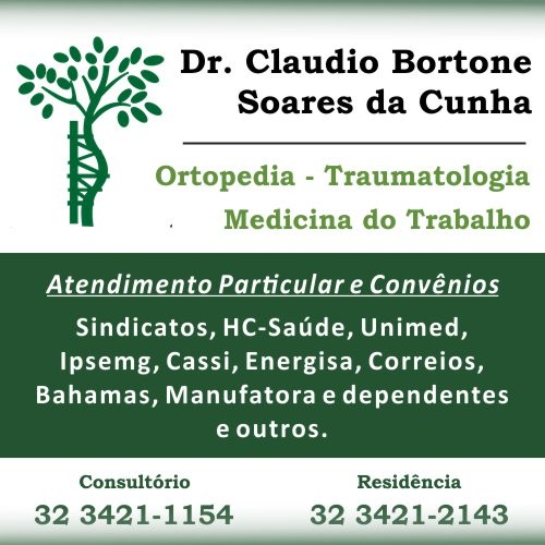 Doutor Claudio Bortone Soares da Cunha - Ortopedista